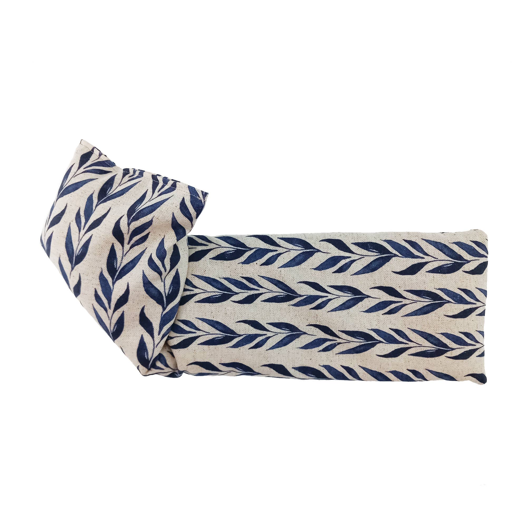 Navy Leaf Wheat Bag | Unscented