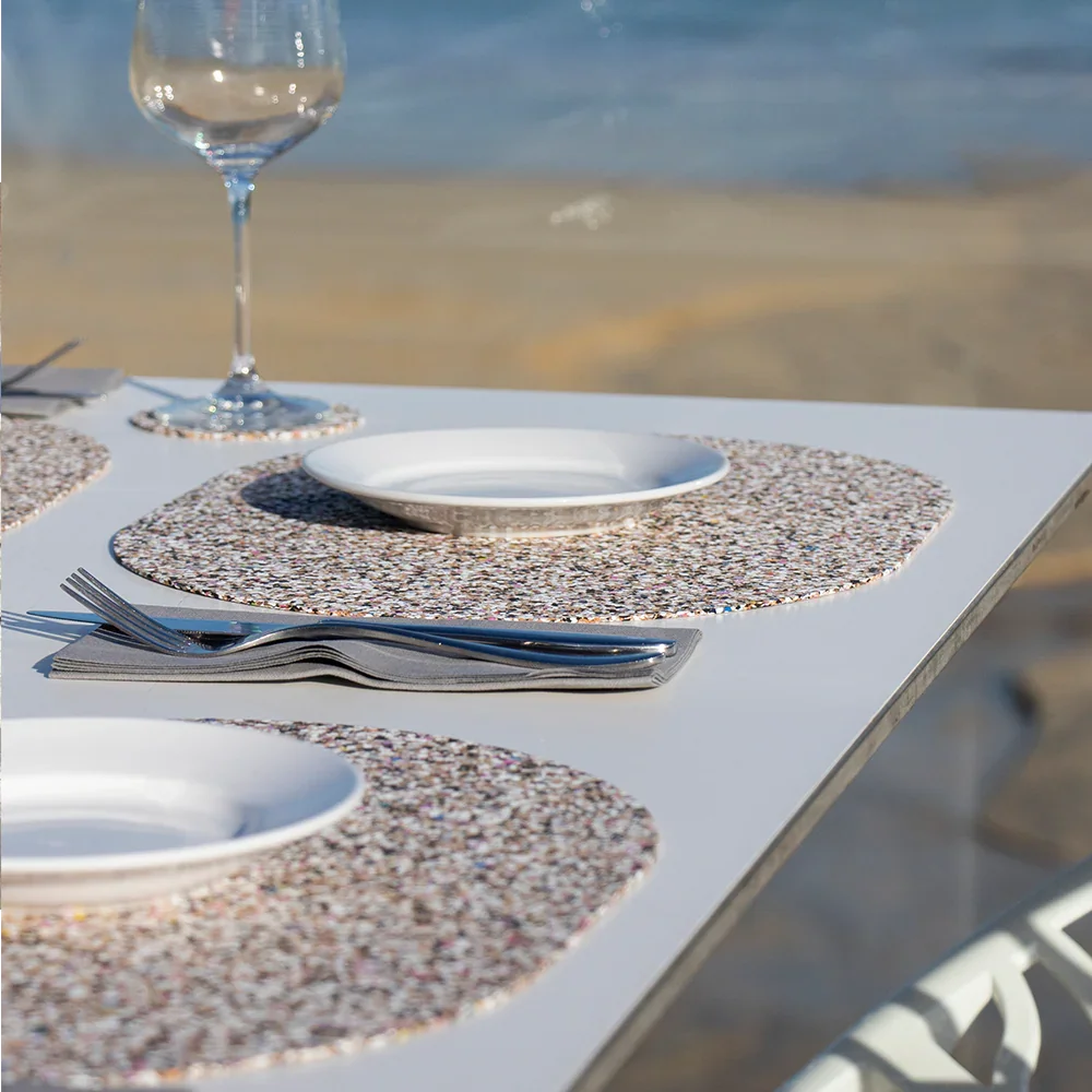 Beach Clean Oval Placemats & Coaster Bundle | Table S/4
