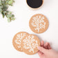 Cork Coaster Coral