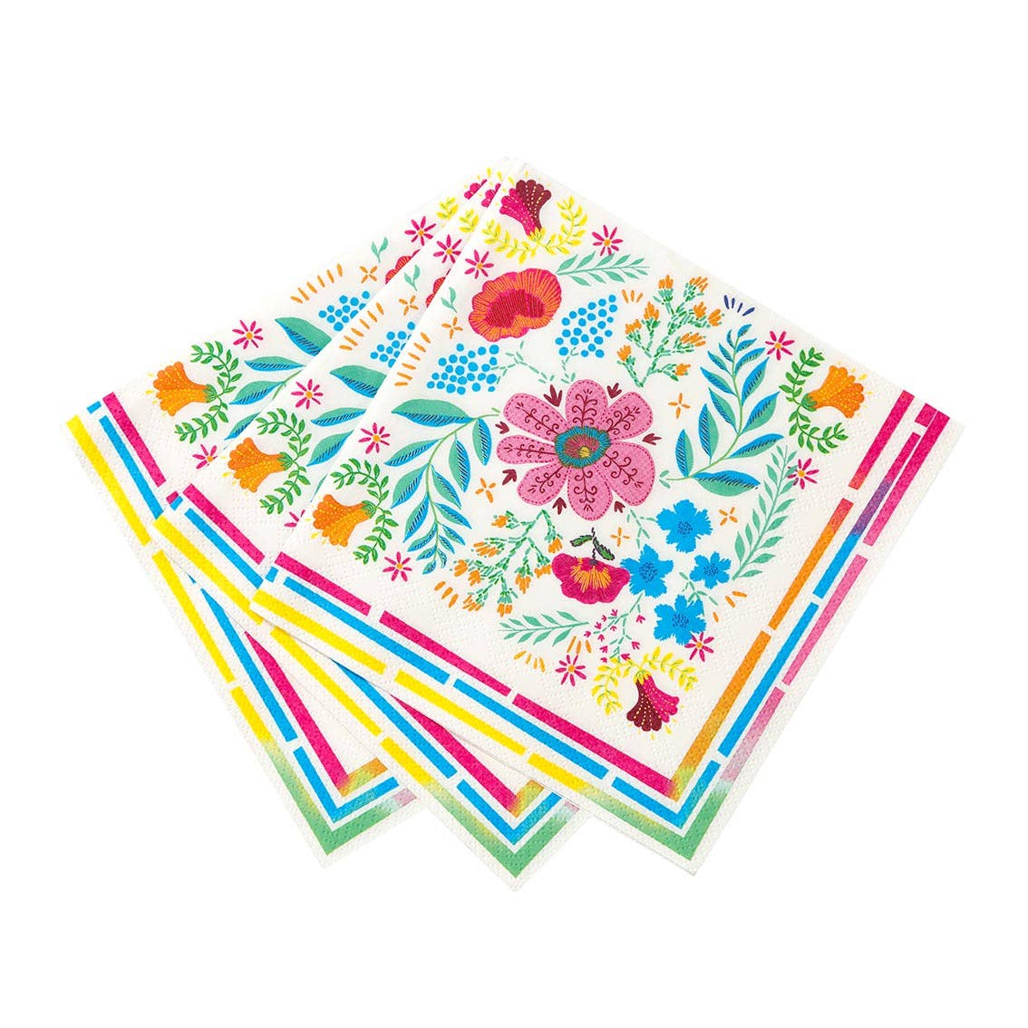 Floral Pink Paper Napkins | 20 Pack