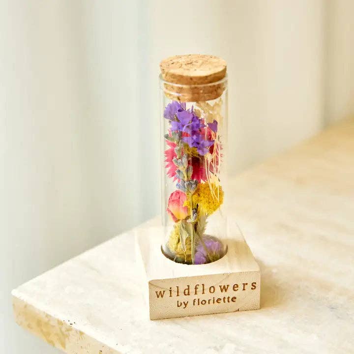 Dried Flowers Wish Bottle