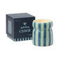 Cabana Navy Ceramic Candle | Warm Cider