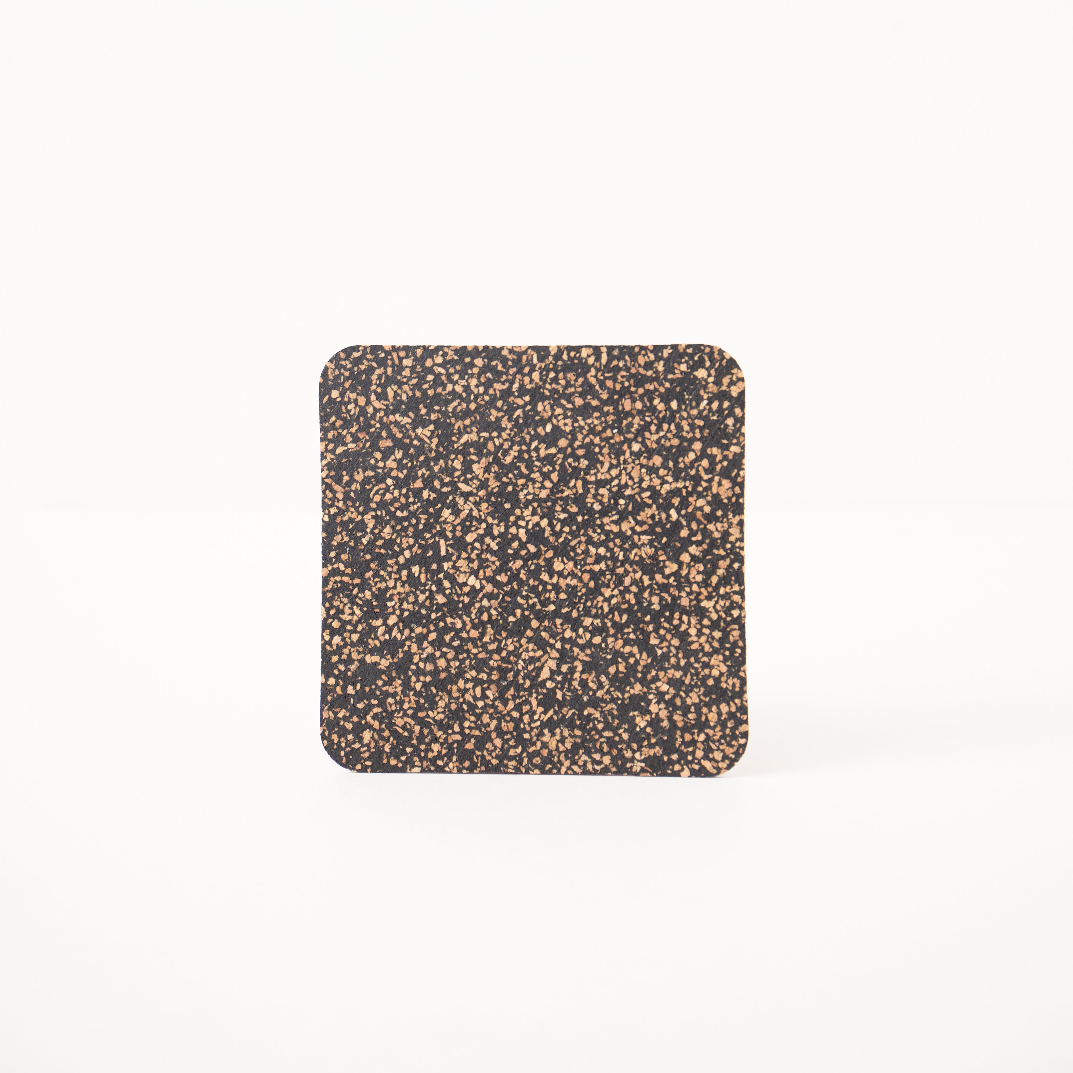 Dash Recycled Rubber & Cork Coasters | Square