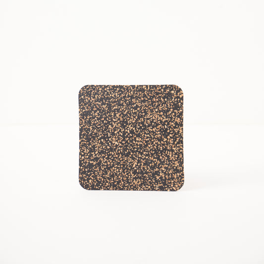 Dash Recycled Rubber & Cork Coasters | Square