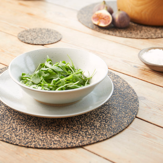 Dash Recycled Rubber & Cork Placemats | Round