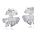Julia Ginko Leaf Dangle Earrings | Silver
