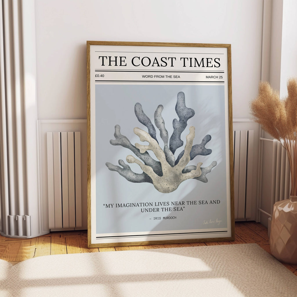 Coastal Typography Print | A3