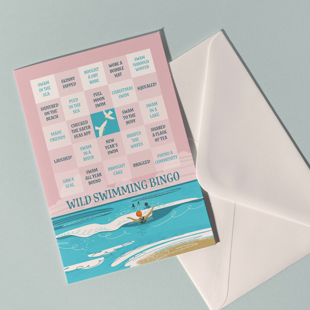 Wild Swimming Bingo Card | Greeting Card
