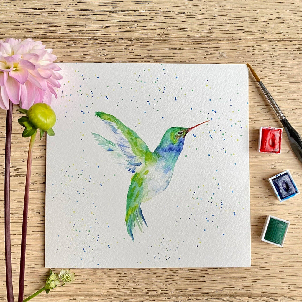 Hummingbird 'Fly to Freedom', Greeting Card | Sarah Epsom