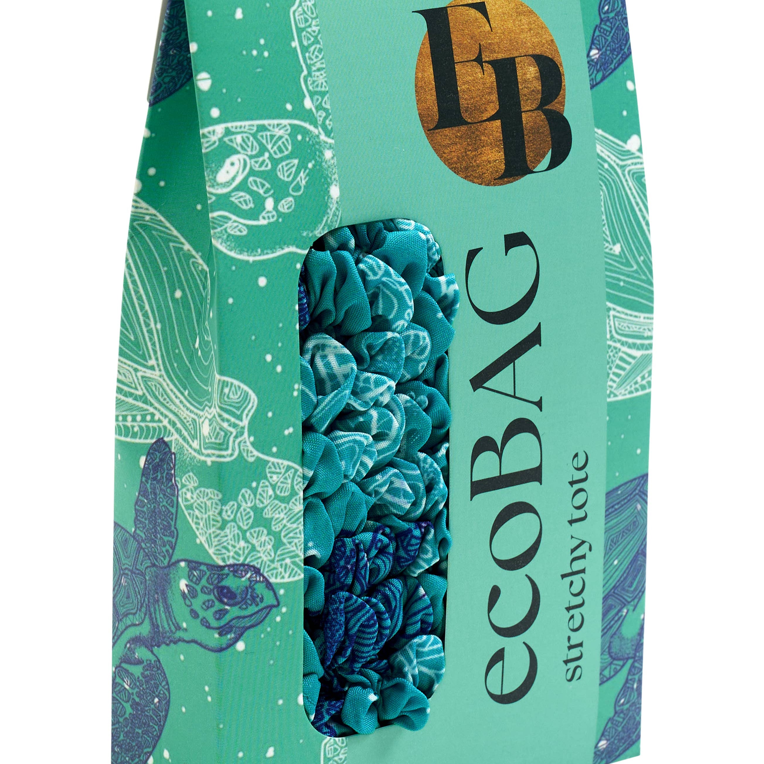 Eco Sustainable Tote Bag |  Blue Ocean Turtle