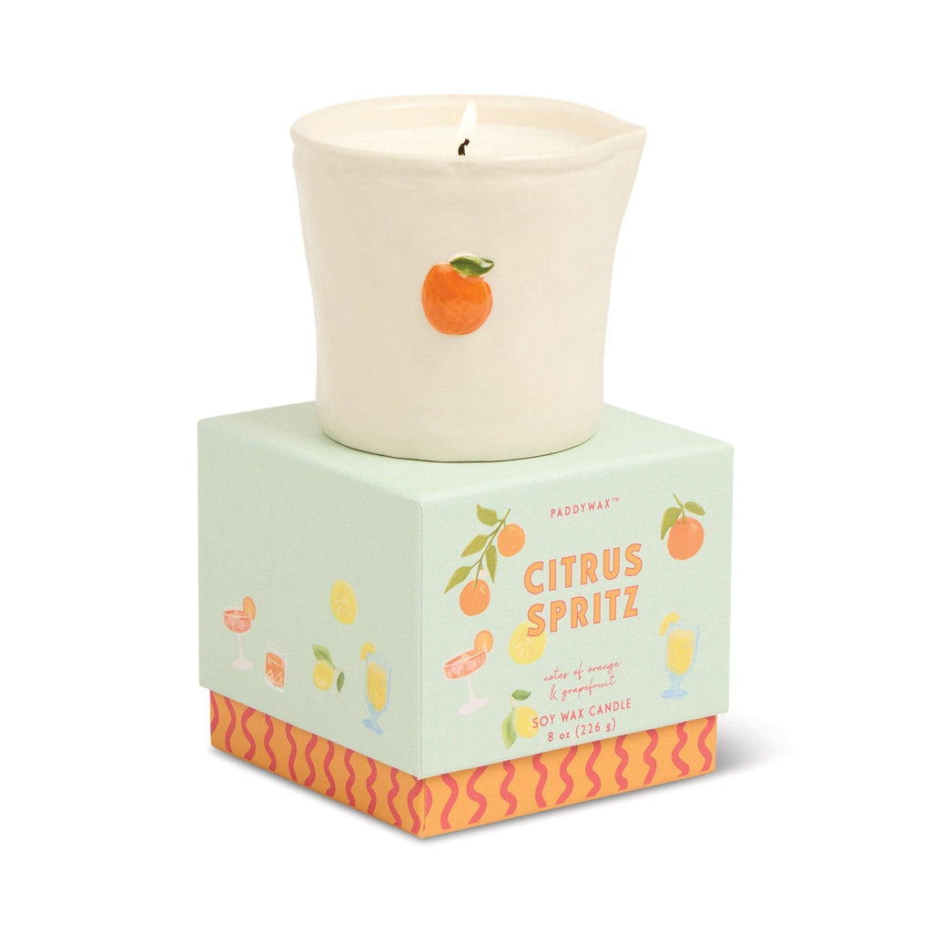 Orange Ceramic Candle | Citrus Spritz
