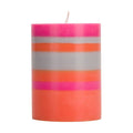 Orange Flame Pillar Candle | British Colour Standard