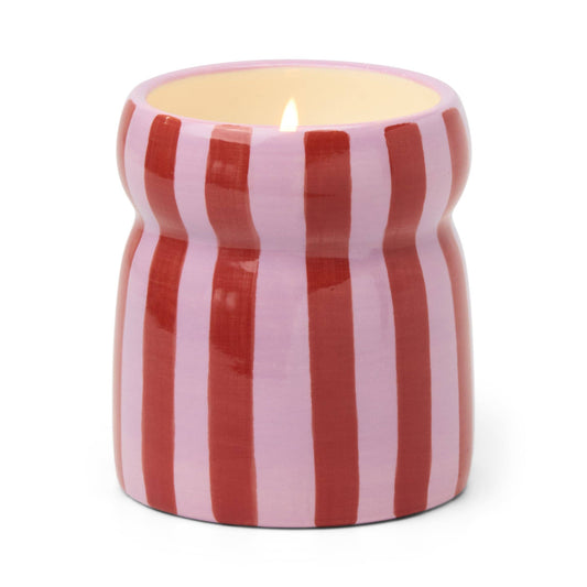 Cabana Pink Ceramic Candle | Pink Peppermint