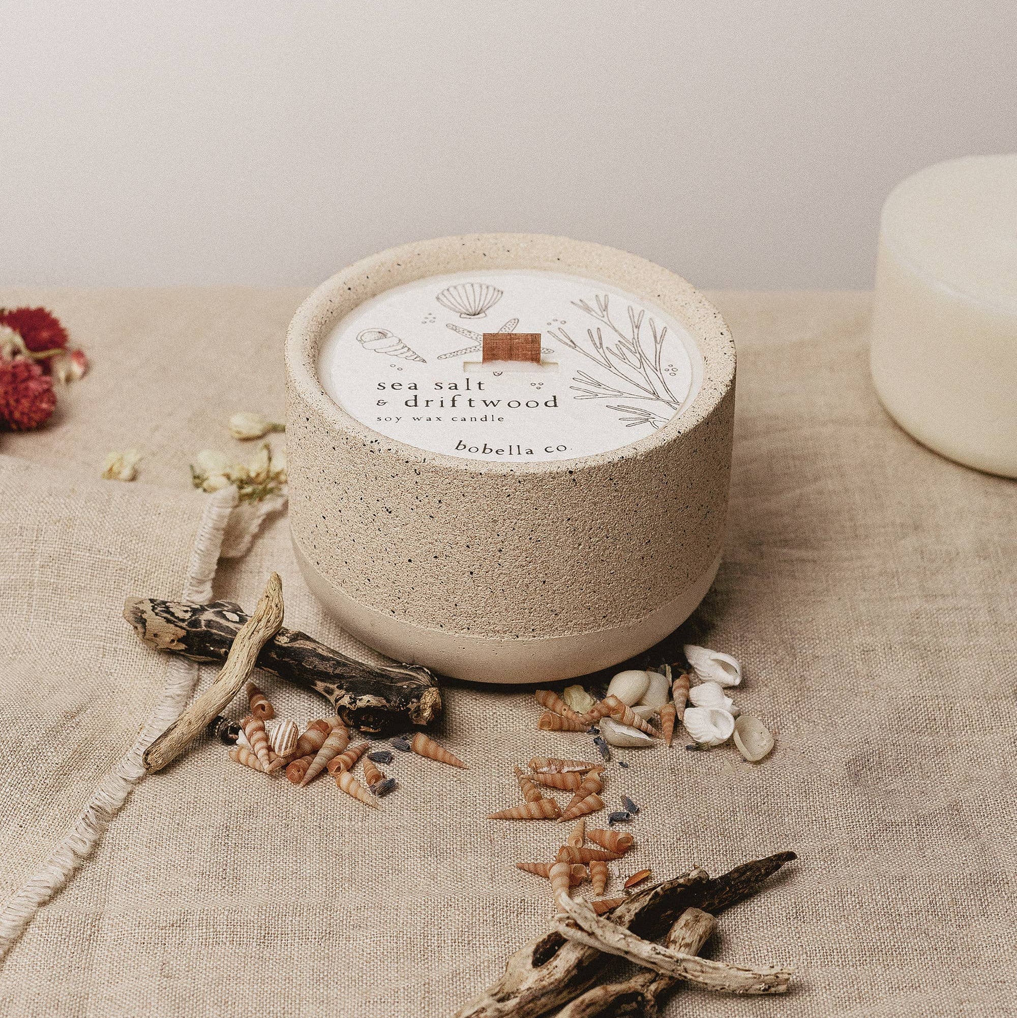 Sea Salt & Driftwood Soy Wax Candle