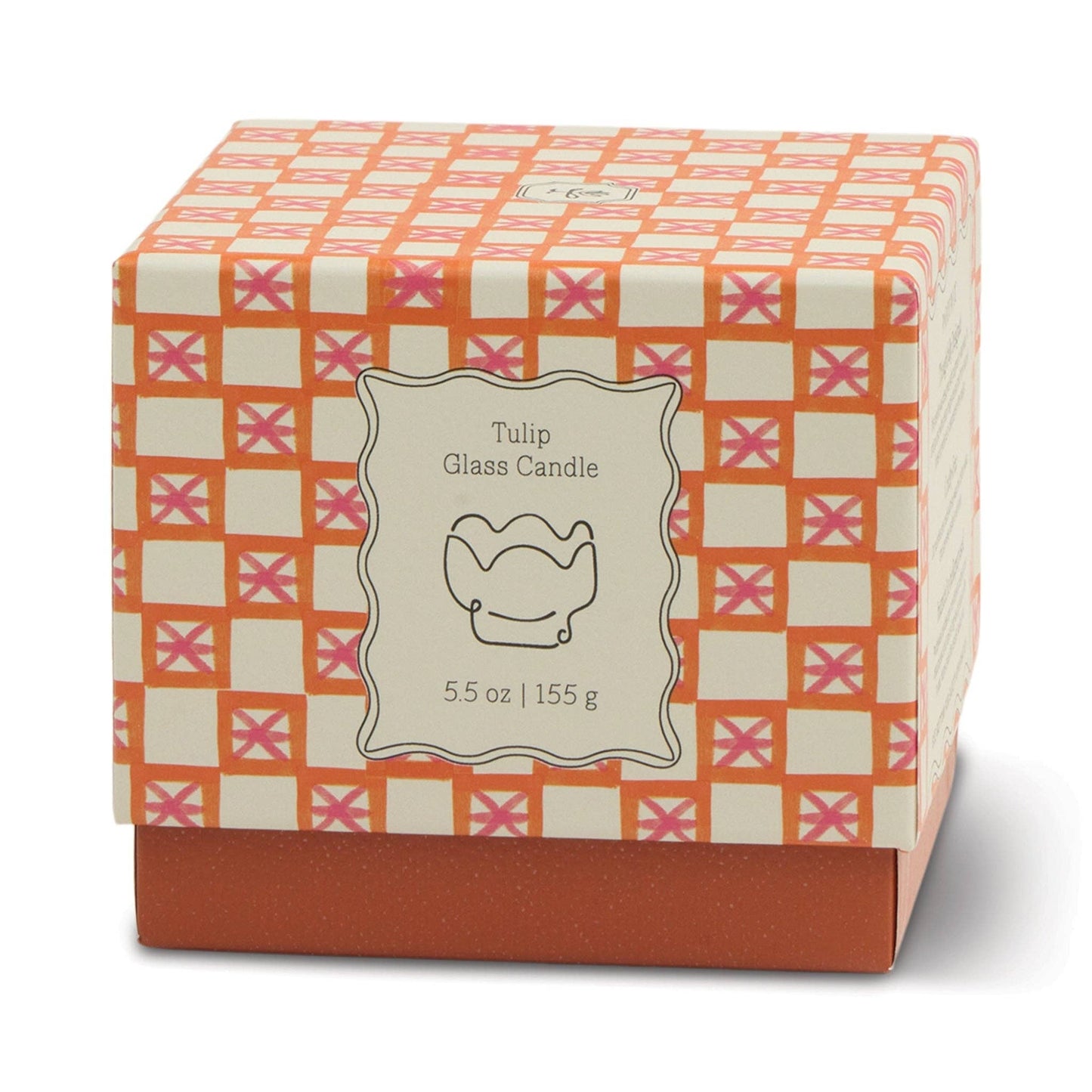 Tulip Glass Candle | Cactus Flower