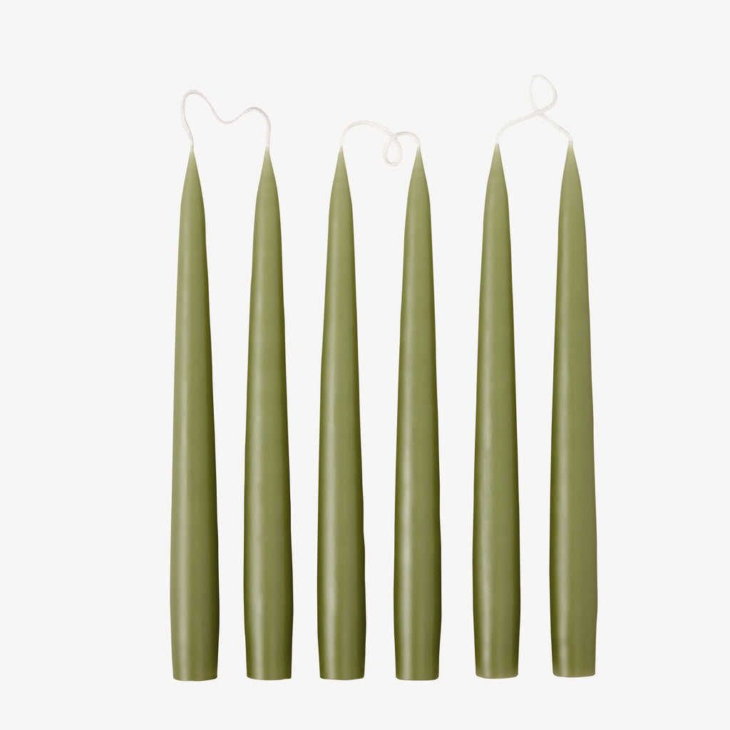 Olive Green | Box of 6 Candles