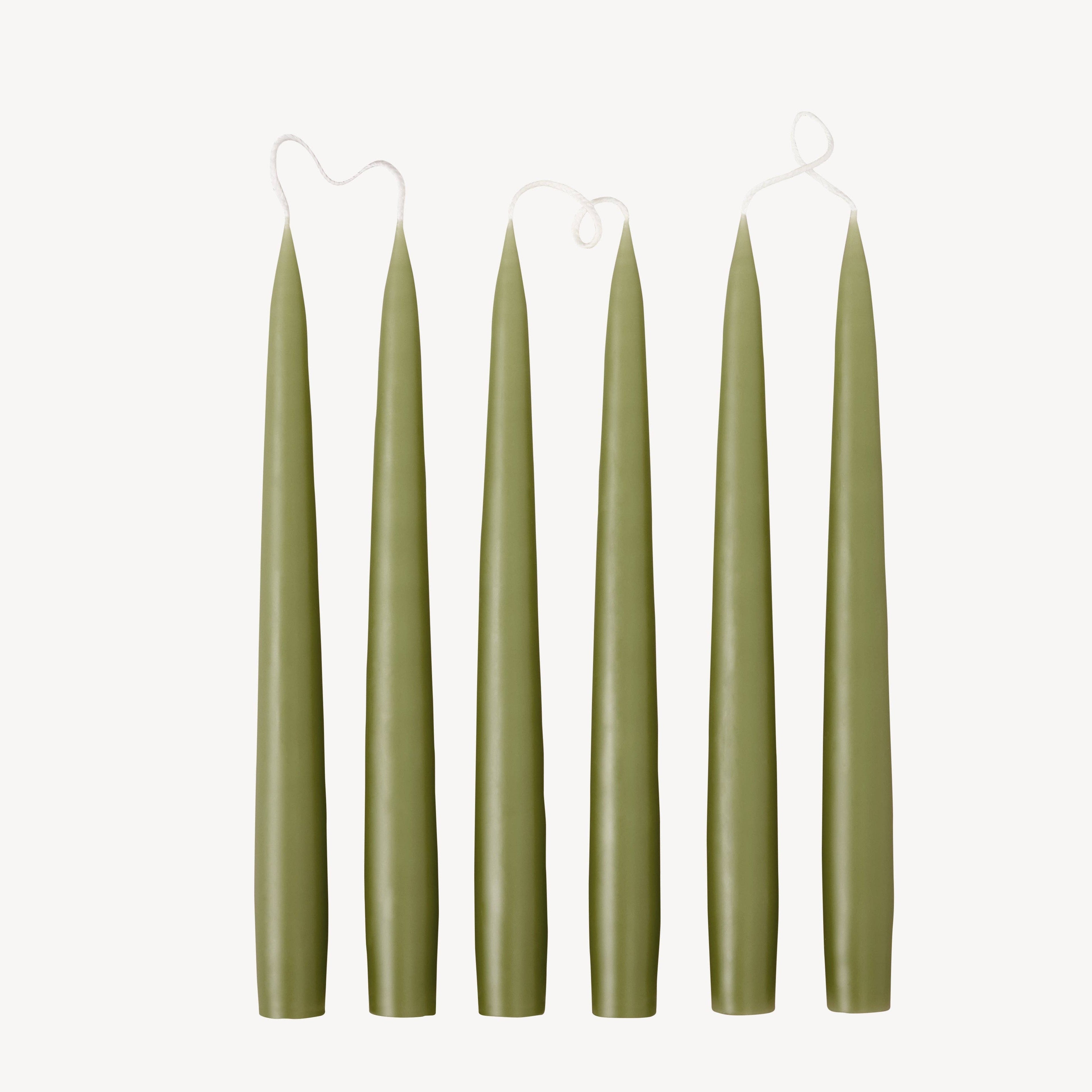 Olive Green | Box of 6 Candles