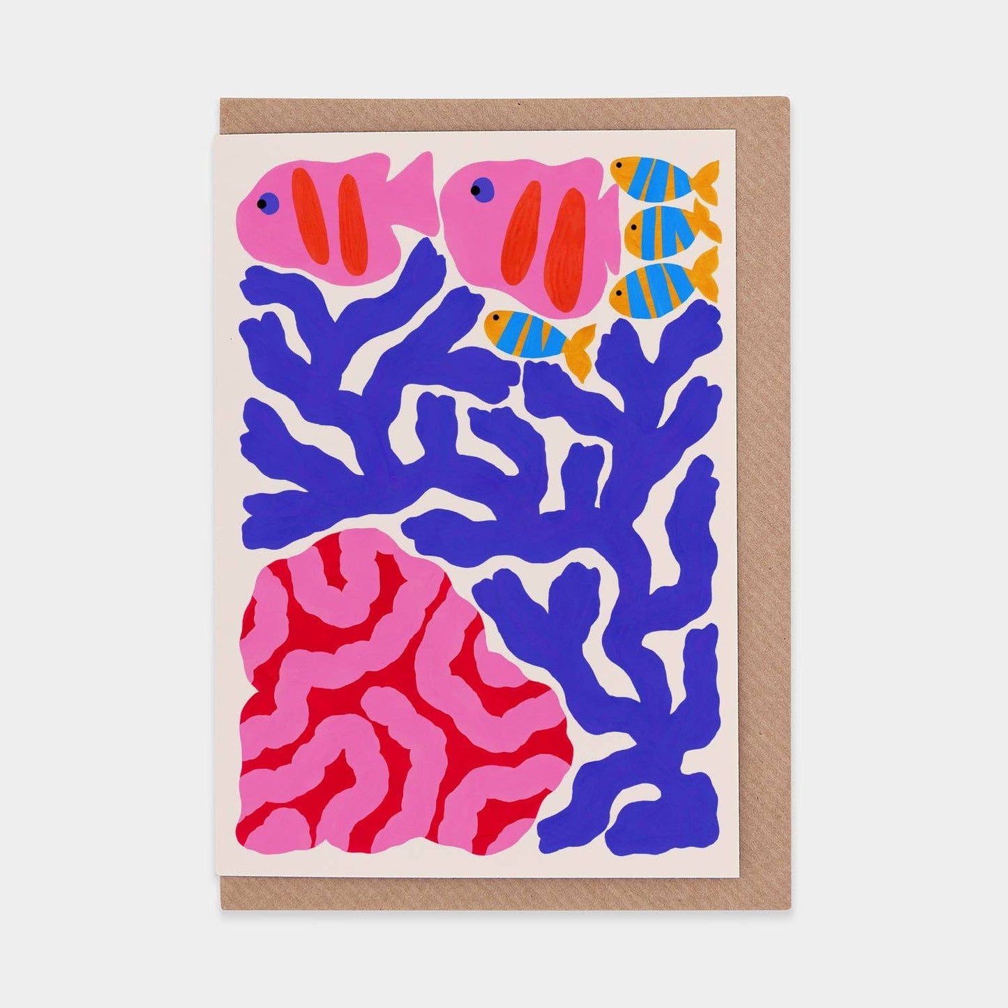 Coral and Fish Greetings Card