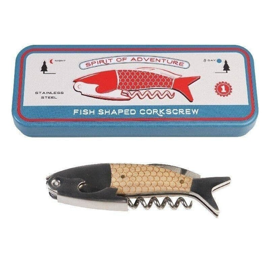 Fish Shaped Corkscrew in a Tin | Spirit of Adventure