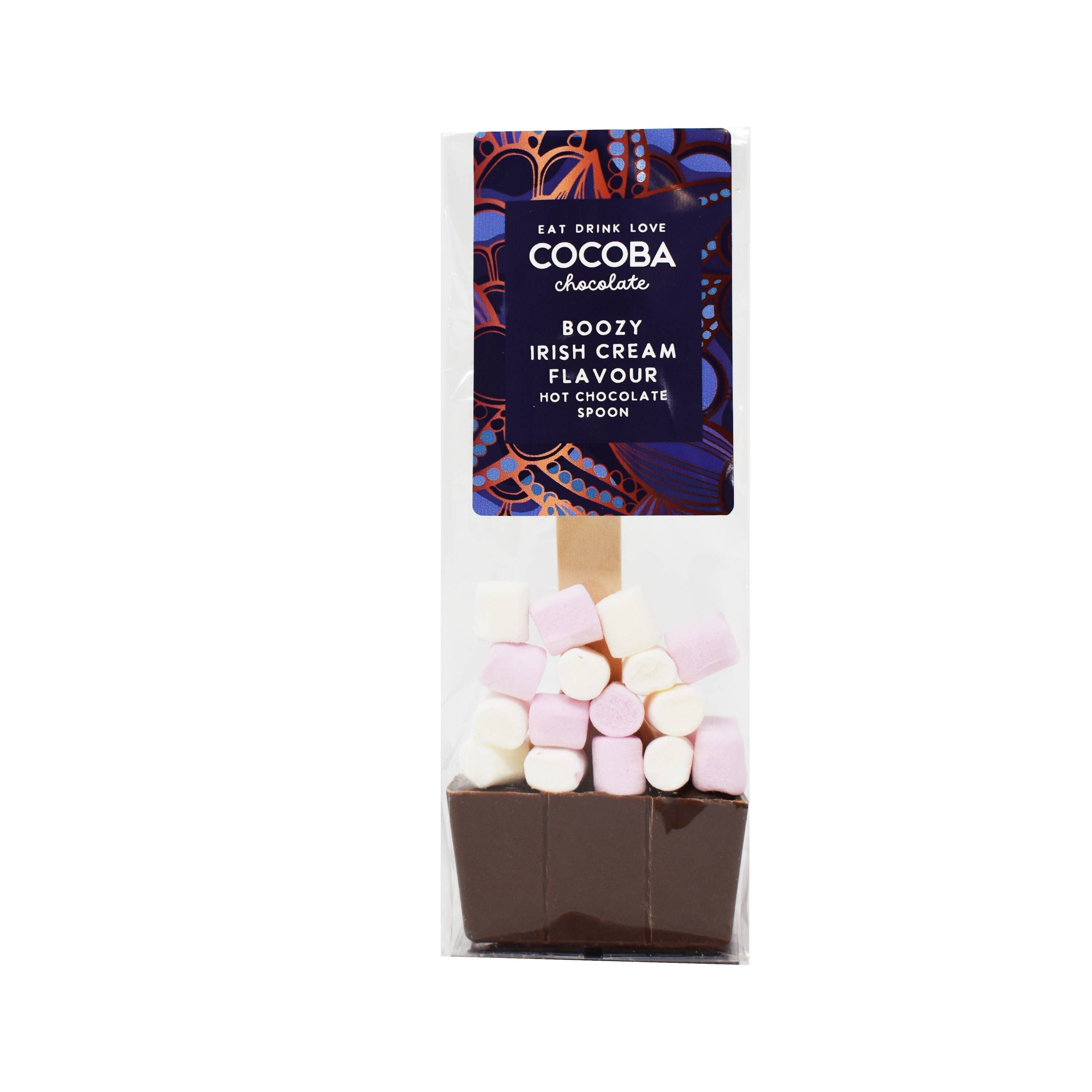 Milk & Irish Cream Hot Chocolate Spoon with Marshmallows