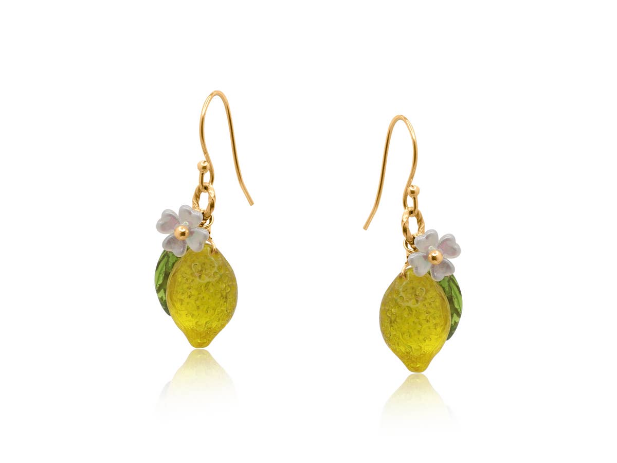Santorini Lemon Drop Earrings | Yellow