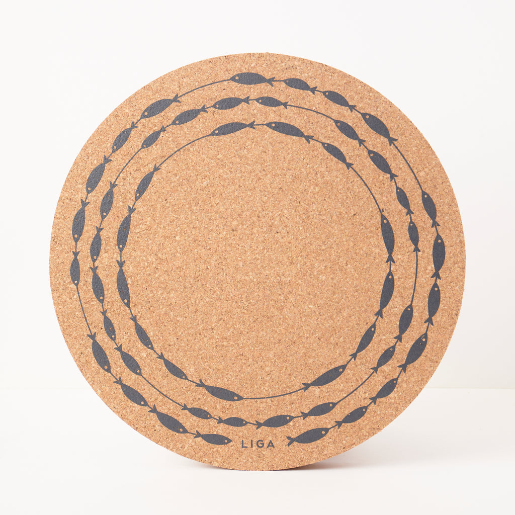 Cork Max Placemats - Fish On Line