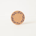 Cork Coaster Fish on a Line Navy