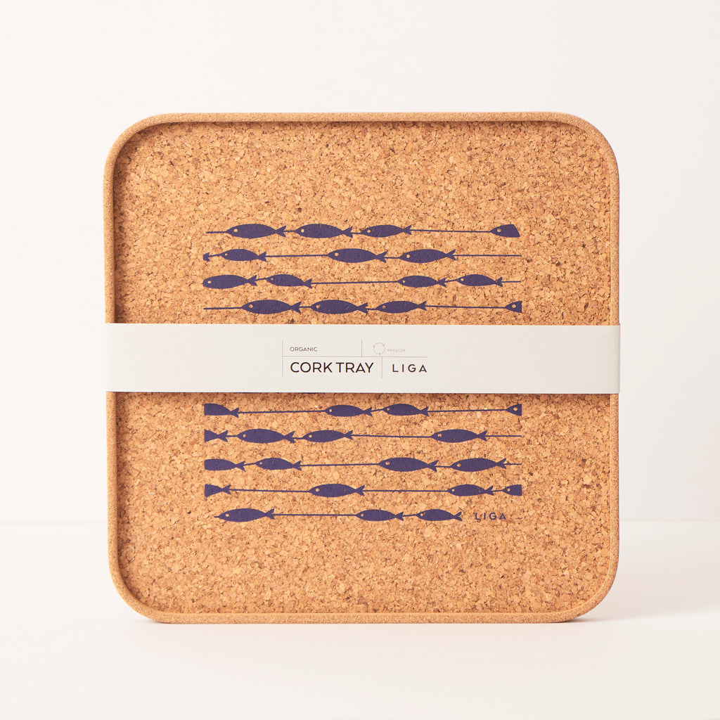 Eco Cork Tray | Fish on a Line
