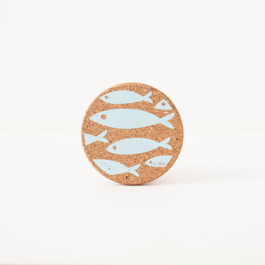 Cork Coaster Fish Sky