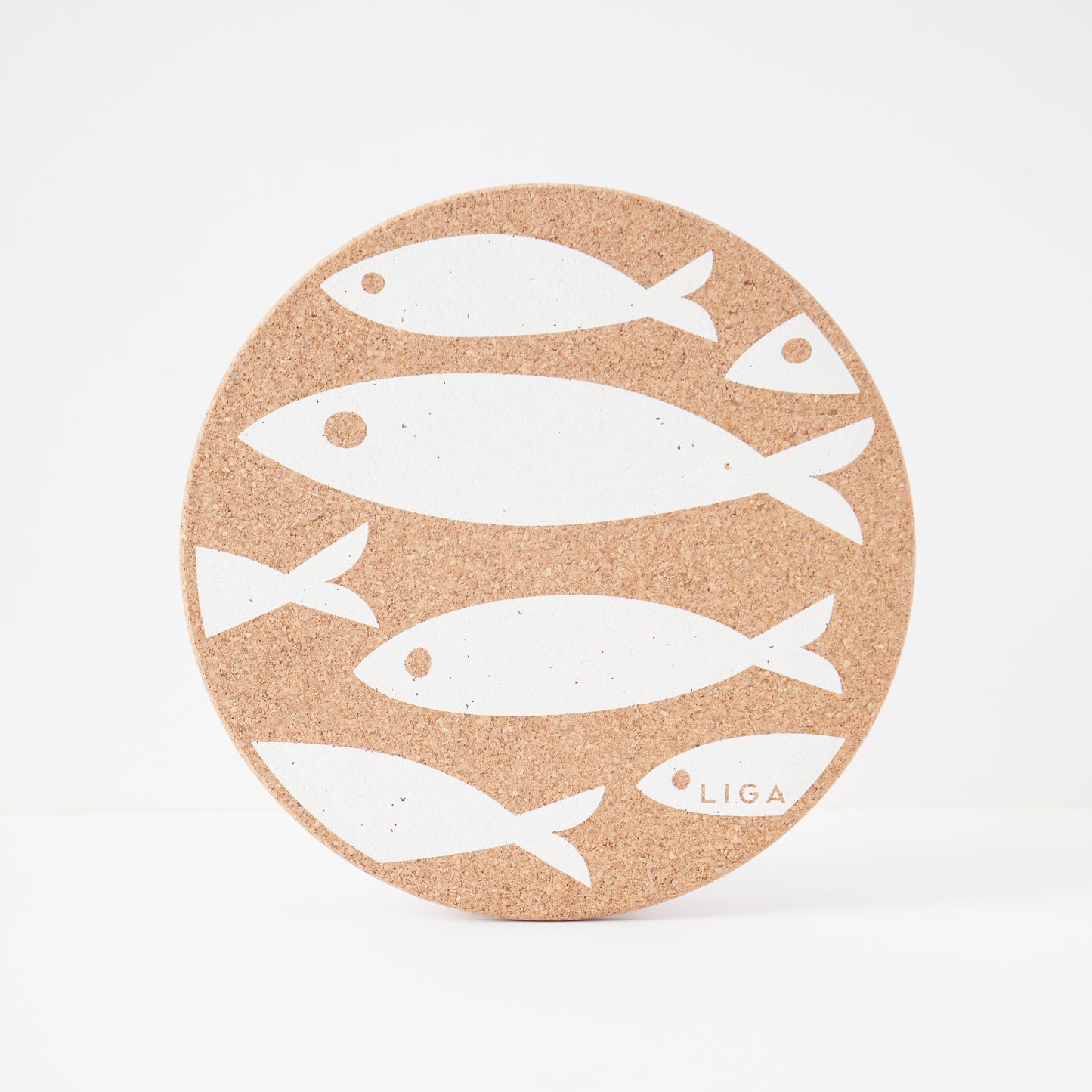 Cork Mats | Fish White