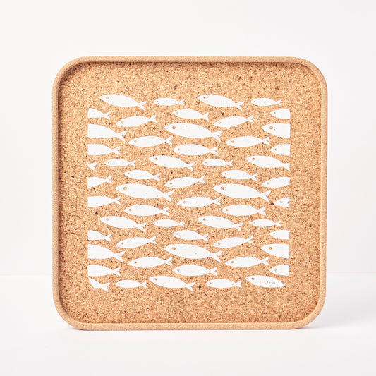 Eco Cork Tray - Fish