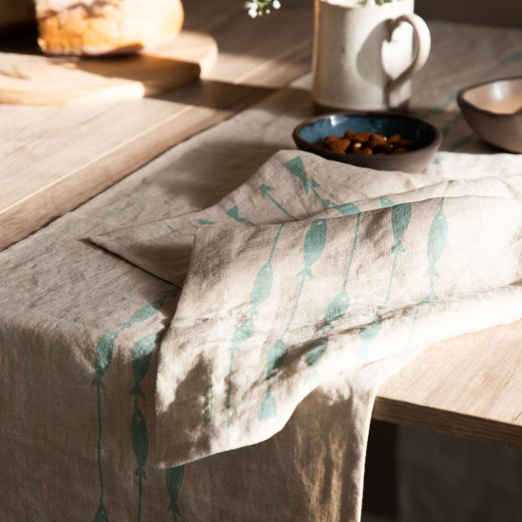 Linen Napkins | Fish On A Line
