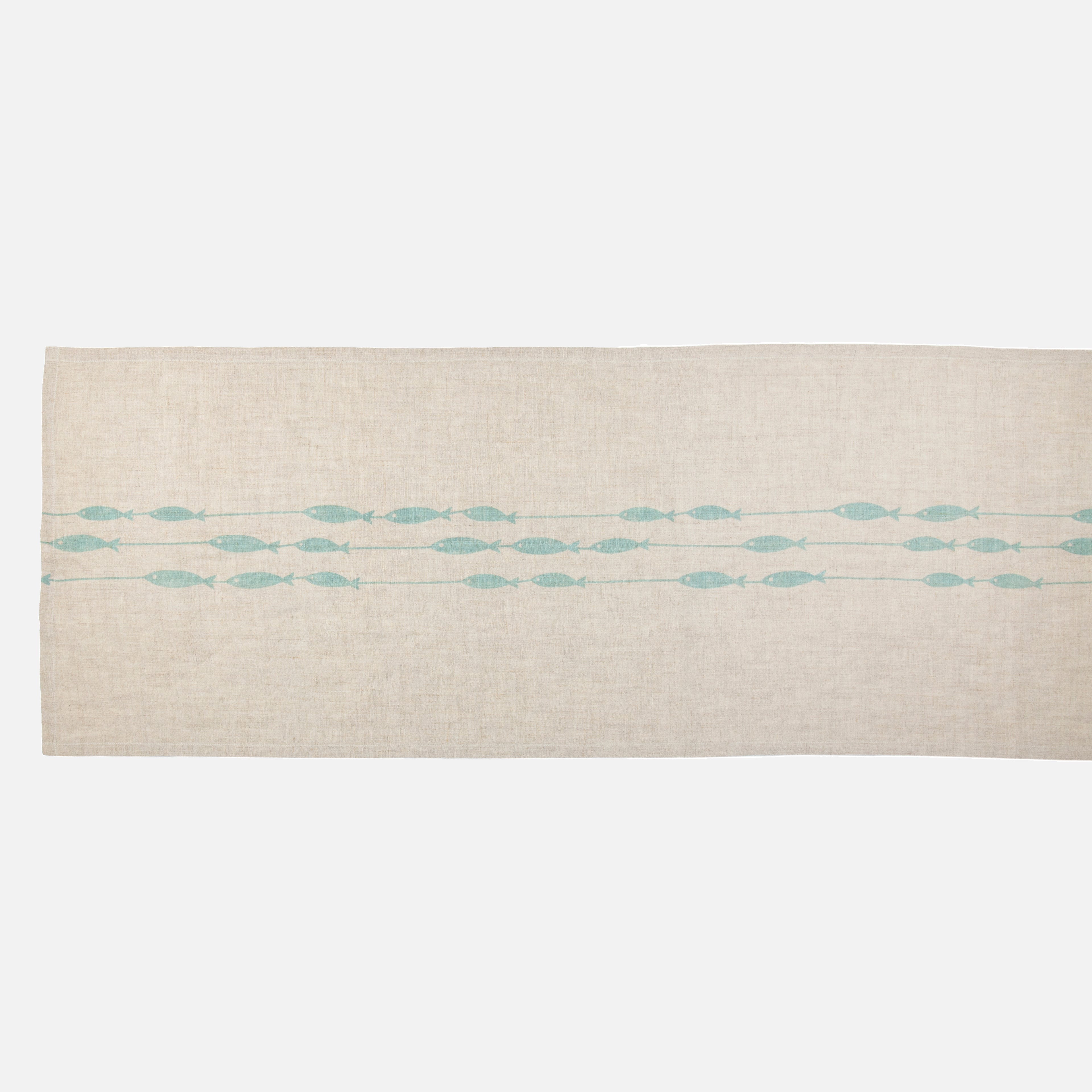 Linen Table Runner | Fish On A Line