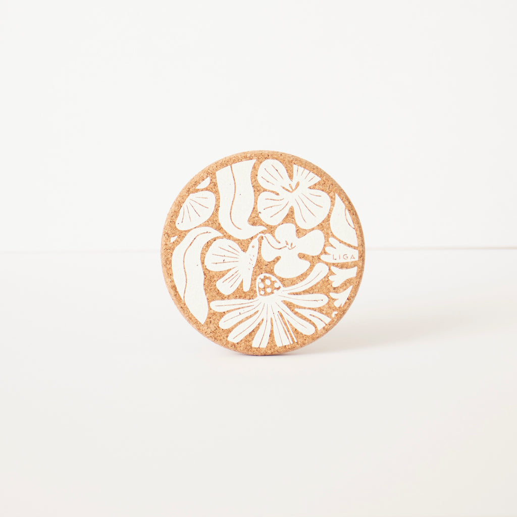 Cork Coaster Flora