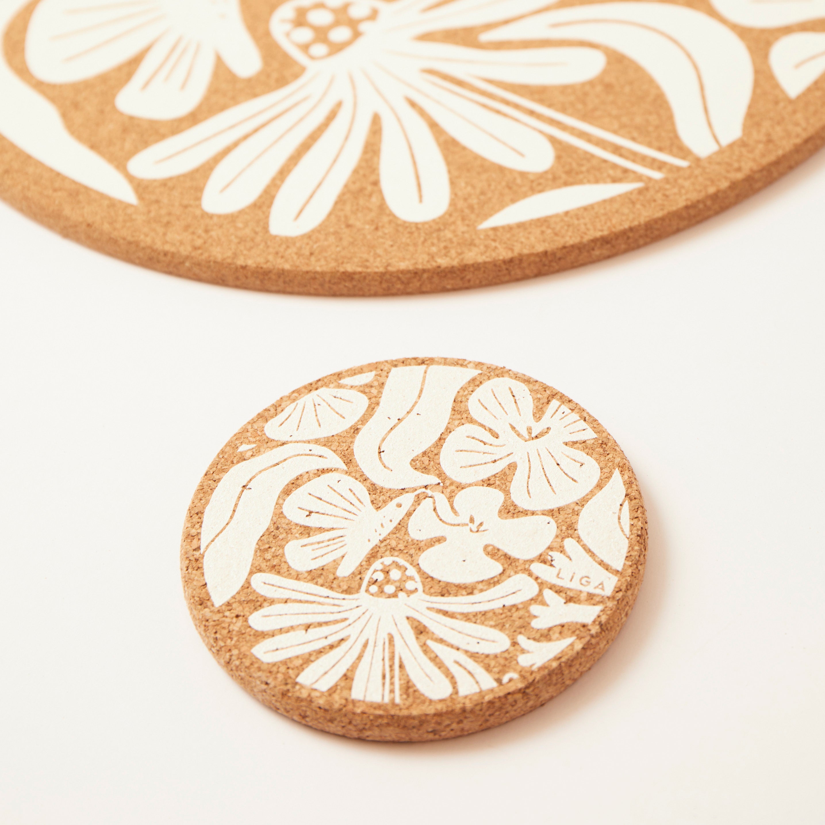 Cork Coaster Flora