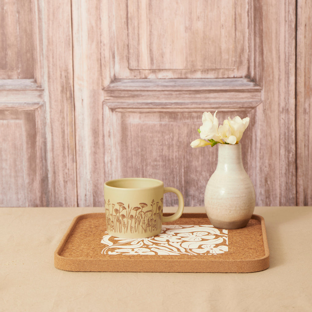 Eco Cork Tray | Flora