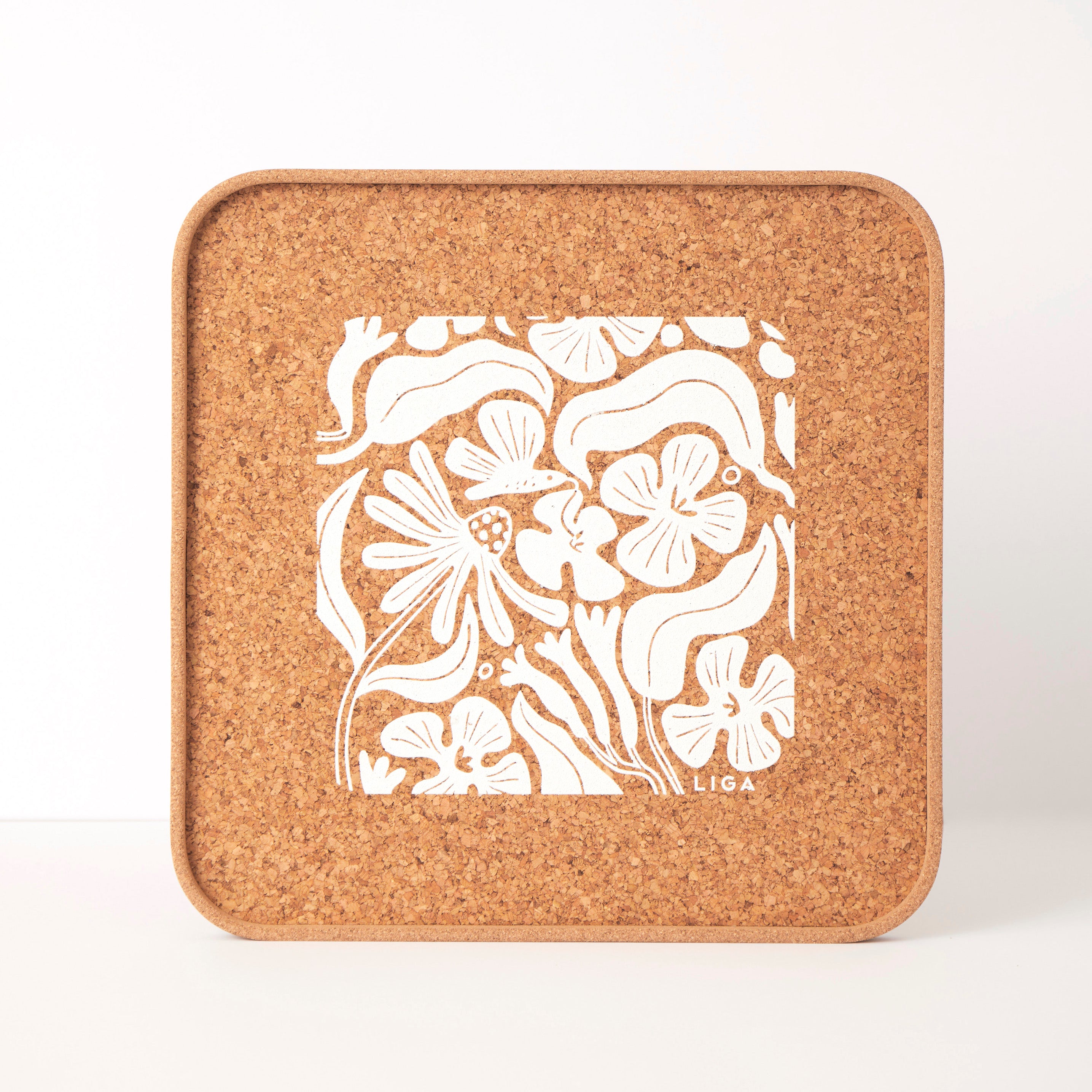 Eco Cork Tray | Flora