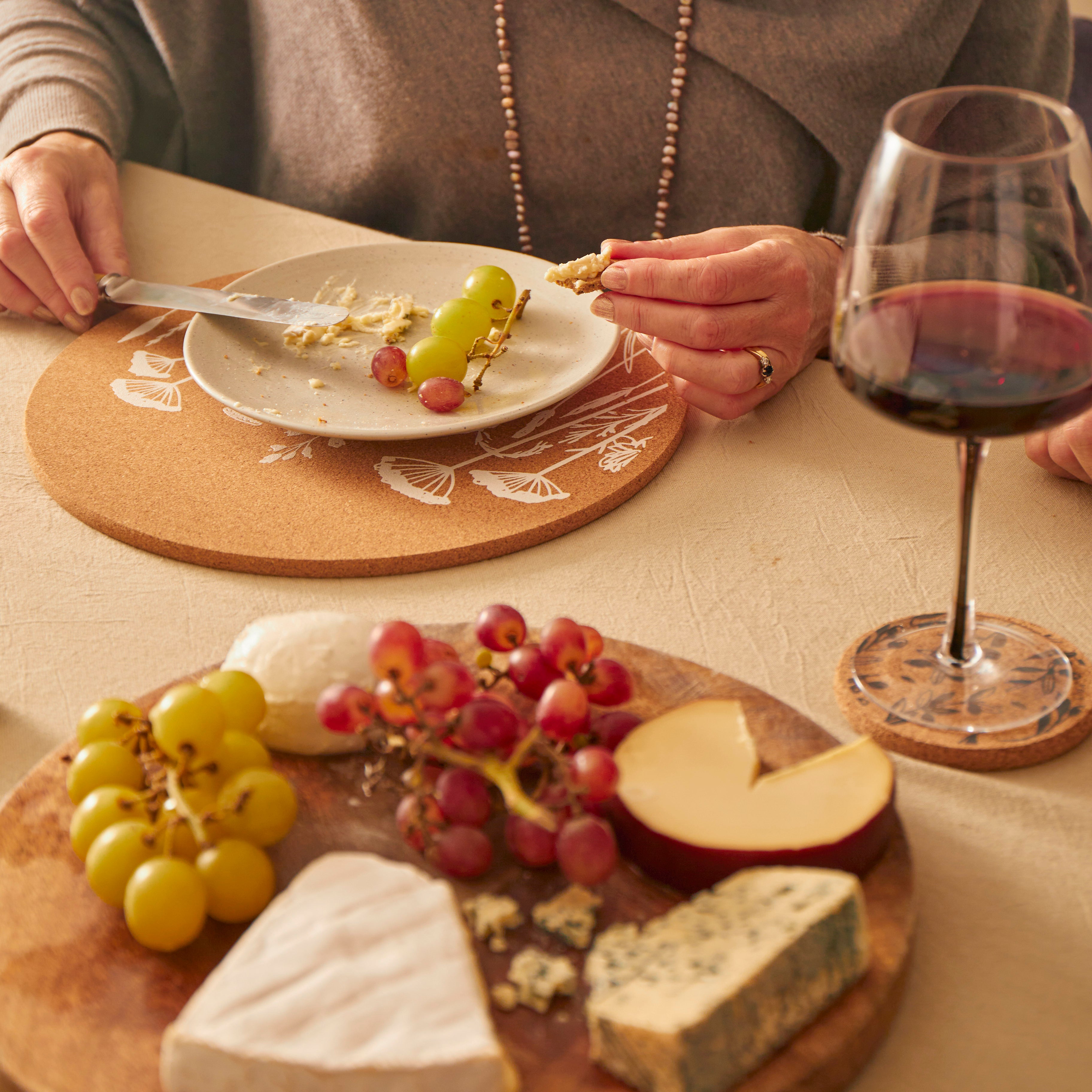 Cork Placemat - Flowers