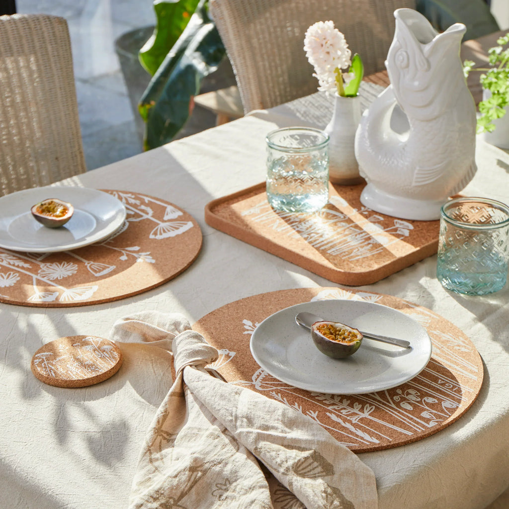Cork Max Placemats | Flowers | 3 Sets for 2