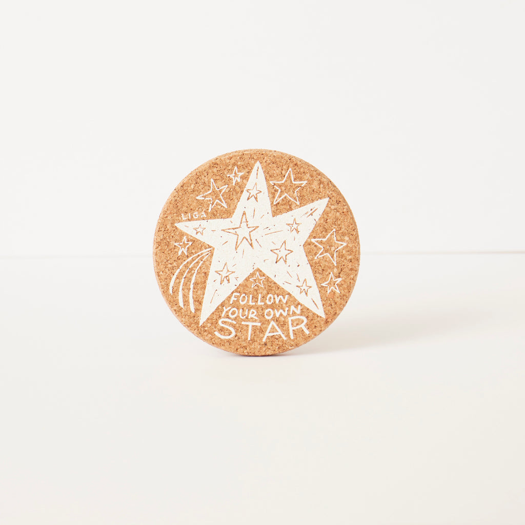 Cork Coaster Follow Your Star