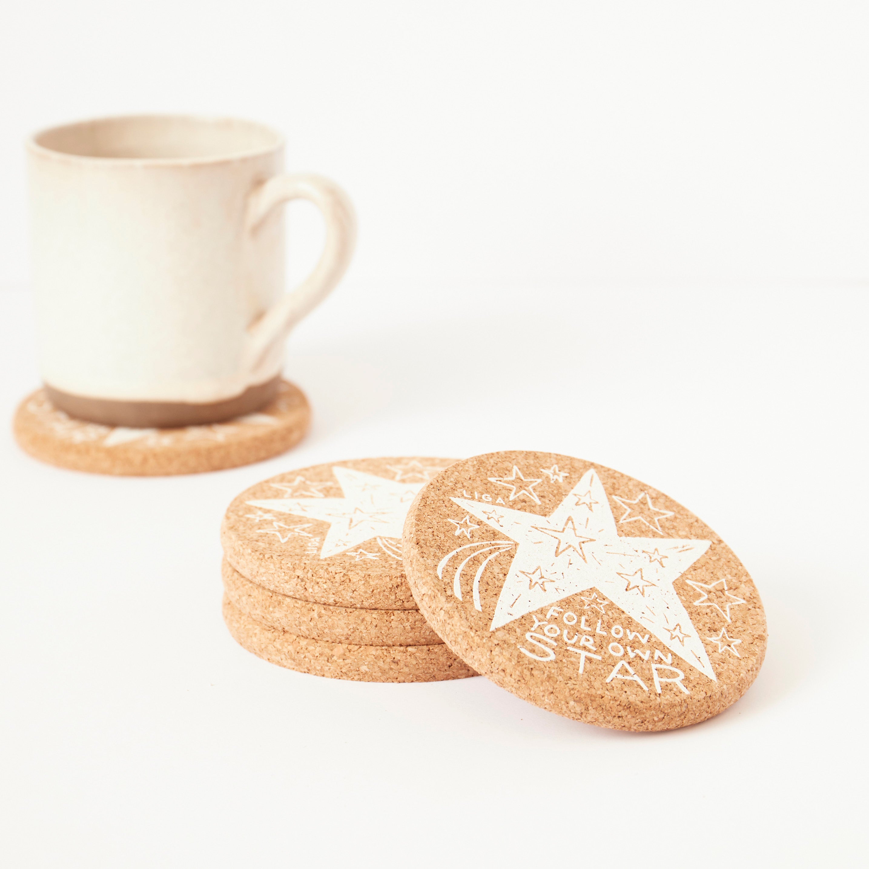 Cork Coaster Follow Your Star