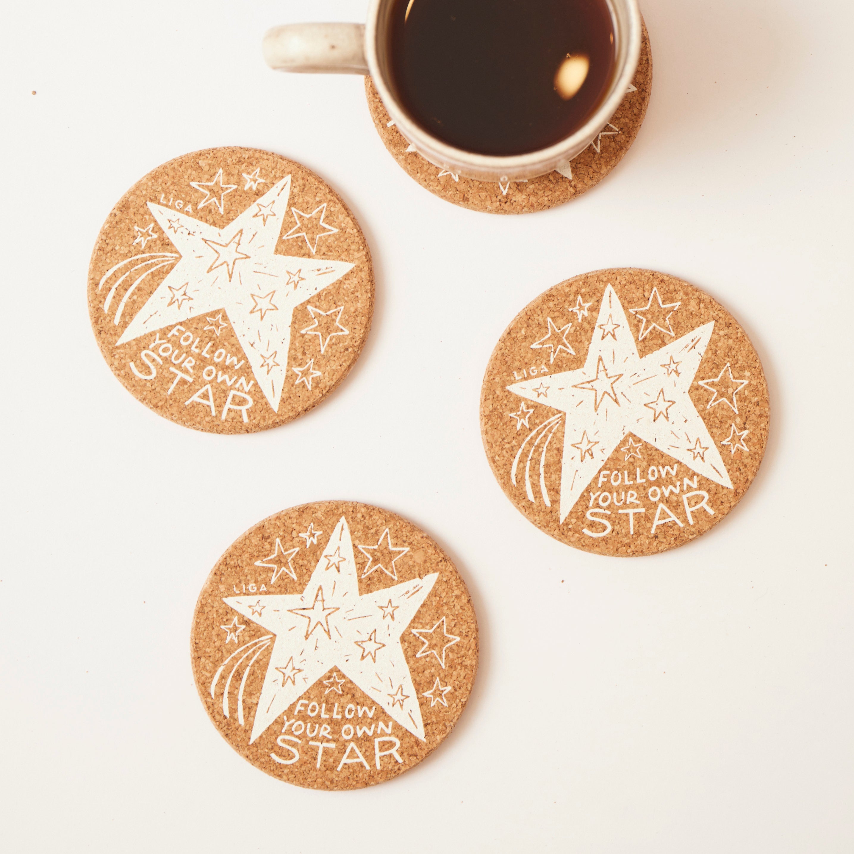 Cork Coaster Follow Your Star