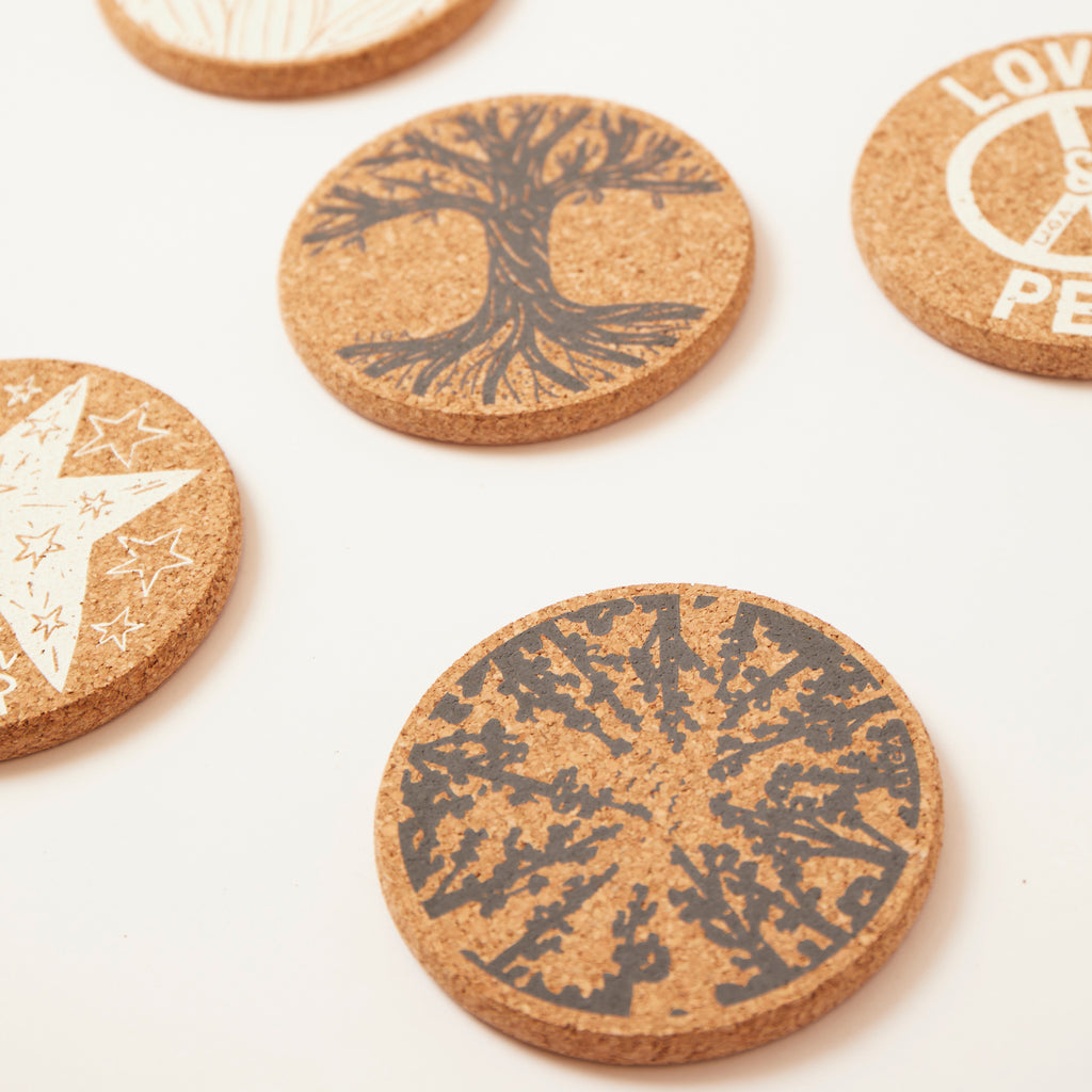 Cork Coaster Forest Gazing