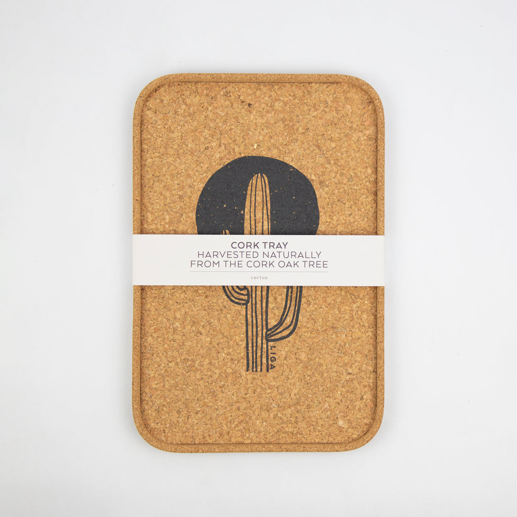 Cork Drinks Tray | Cactus
