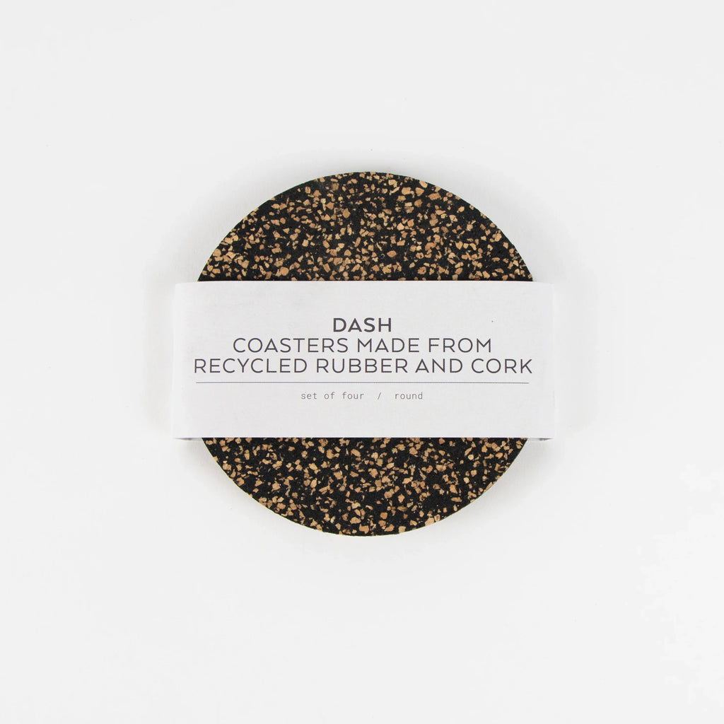Dash Recycled Rubber & Cork Placemats | Oval S/8 + 8 FREE coasters