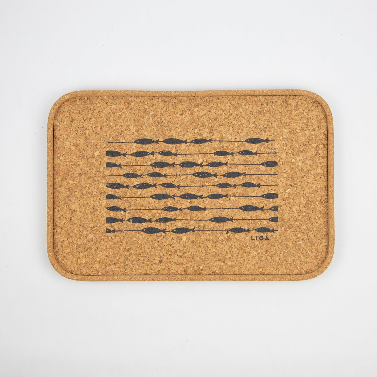 Cork Drinks Tray | Fish On A Line