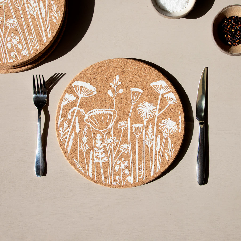 Cork Mats | Flowers