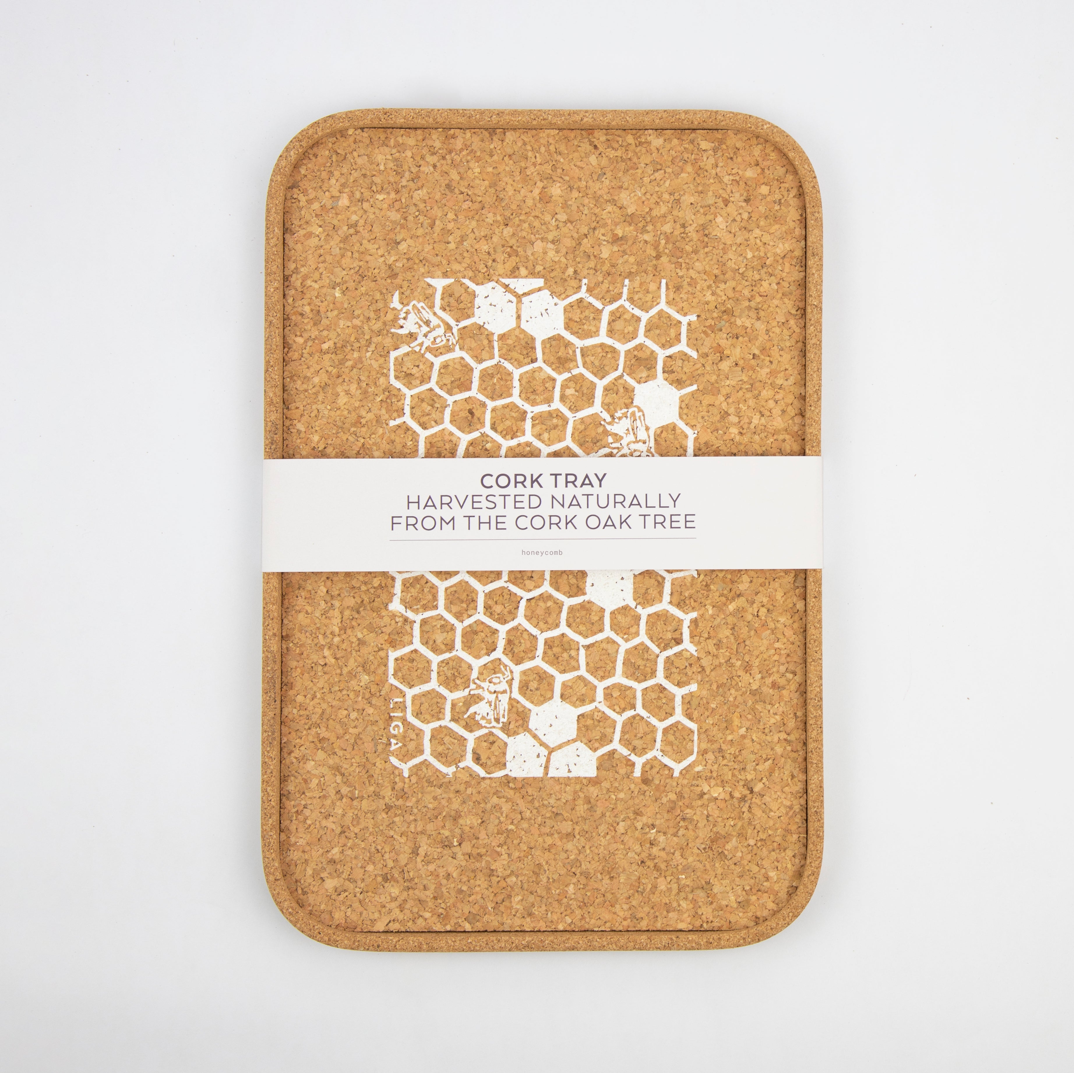 Cork Drinks Tray | Honeycomb