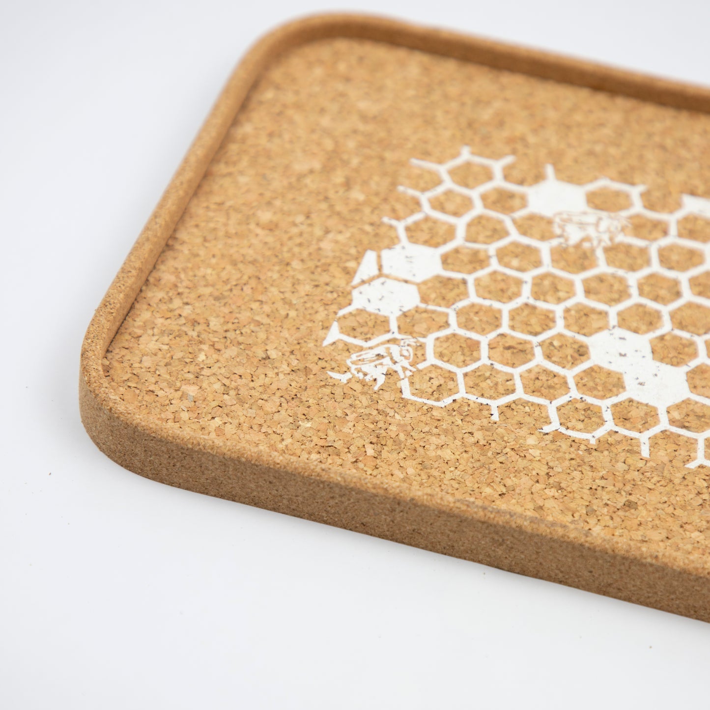 Cork Drinks Tray | Honeycomb