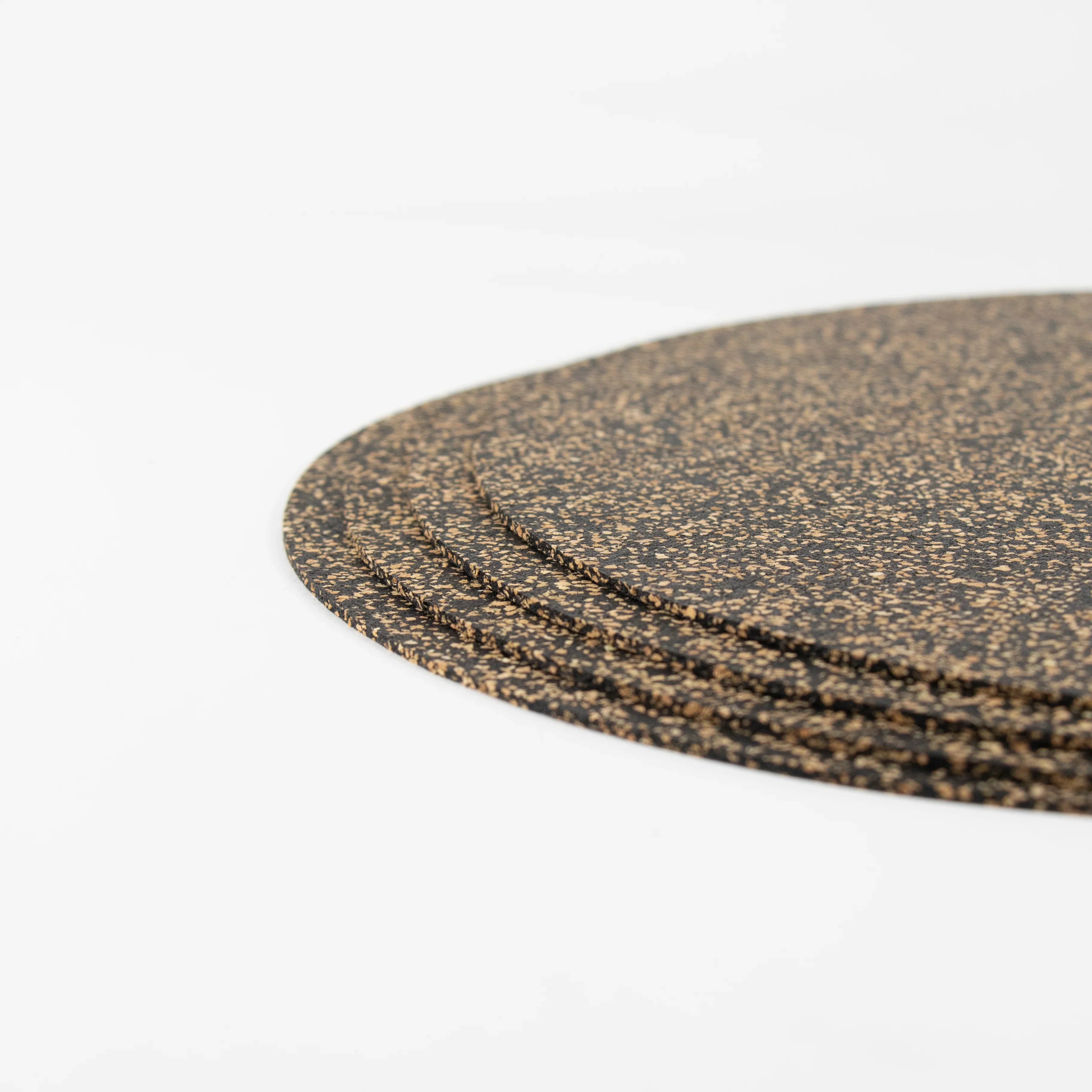 Dash Recycled Rubber & Cork Placemats | Oval S/8 + 8 FREE coasters